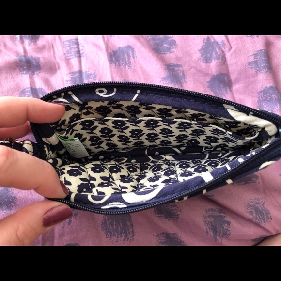 Vera Bradley Wristlet - Twirly Birds Navy - Picture 2 of 3